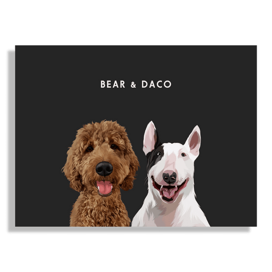 Customize multiple pet portraits