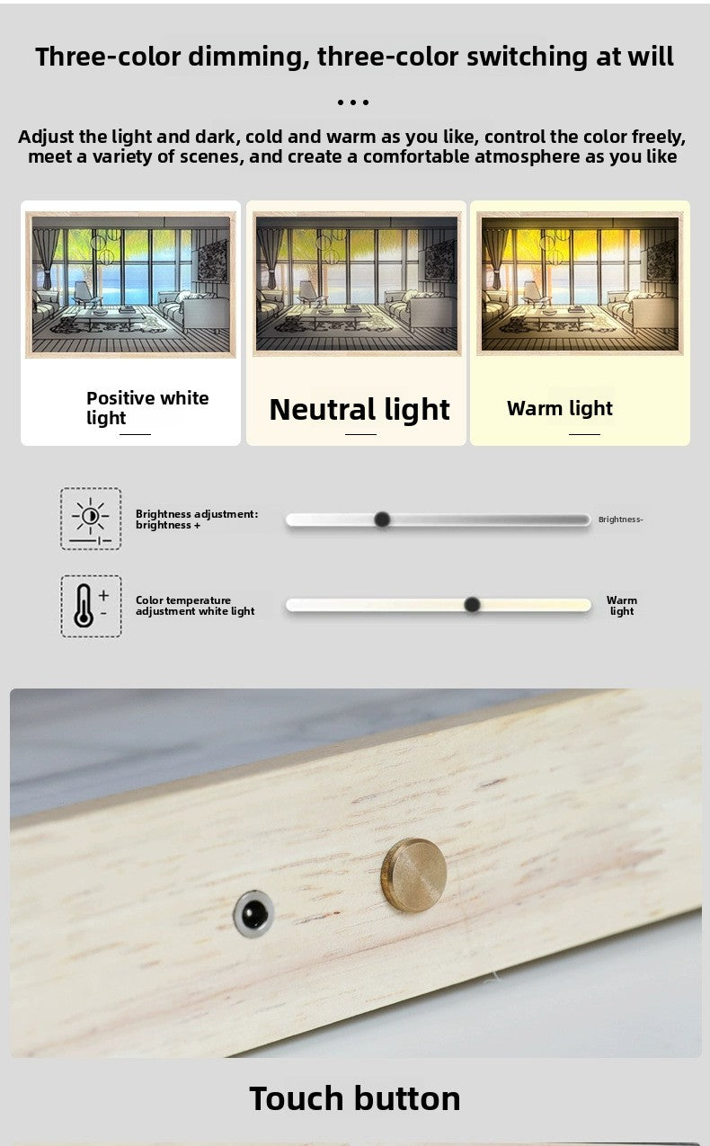 Pet Light Painting Decorative Painting with Night Light Creative Photo Frame Display Customizable